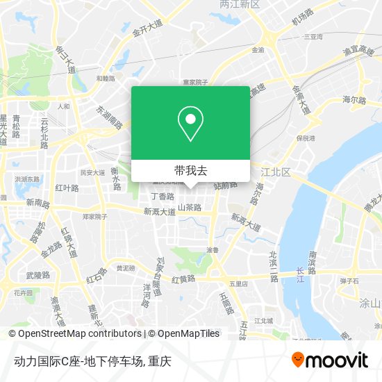 动力国际C座-地下停车场地图