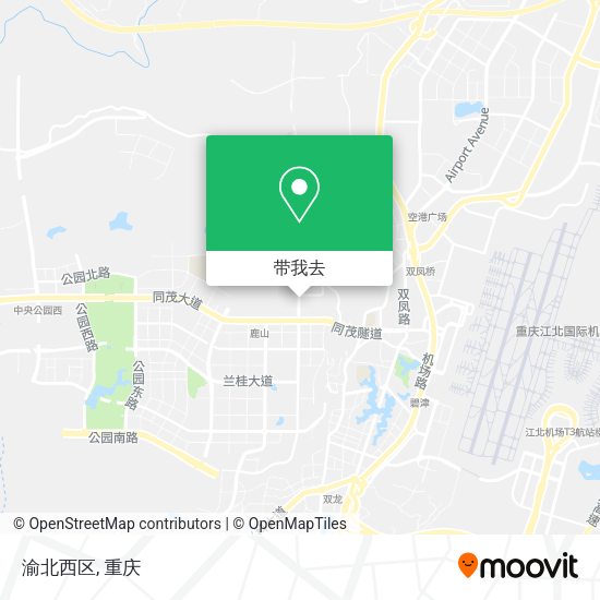 渝北西区地图