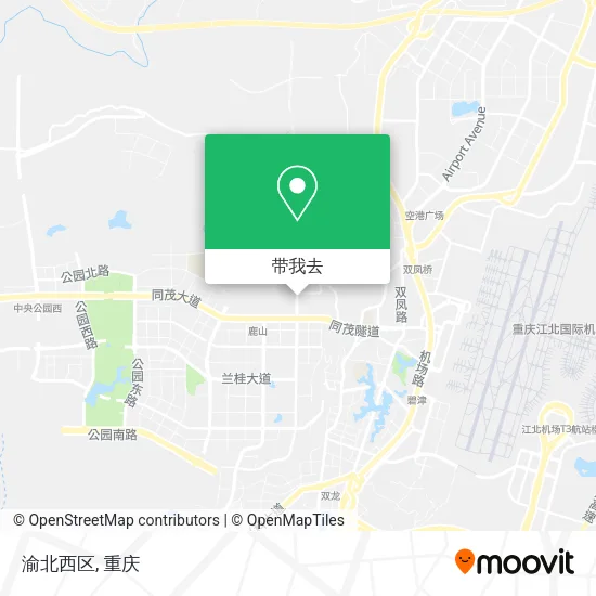渝北西区地图