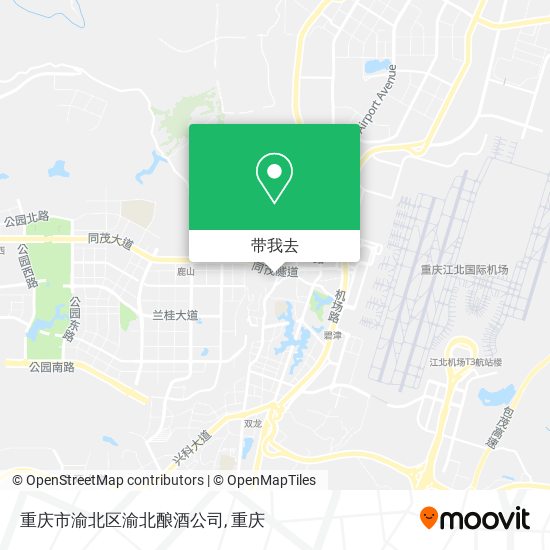 重庆市渝北区渝北酿酒公司地图