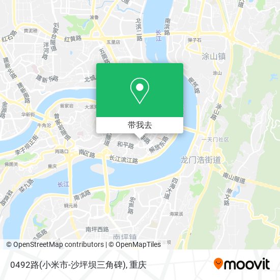 0492路(小米市-沙坪坝三角碑)地图