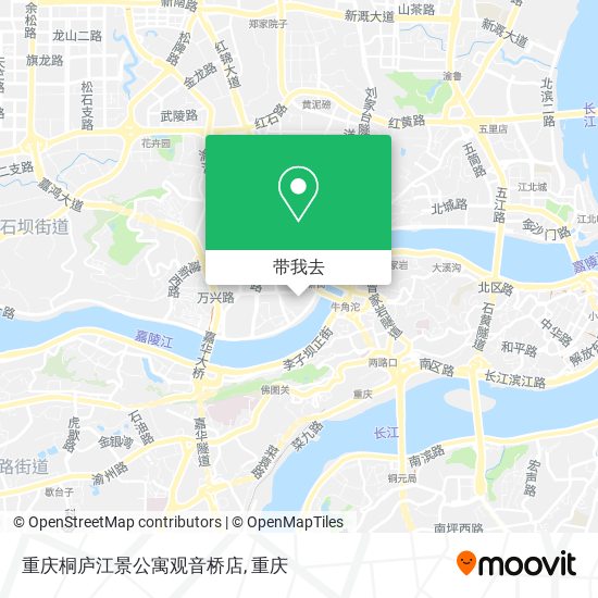 重庆桐庐江景公寓观音桥店地图