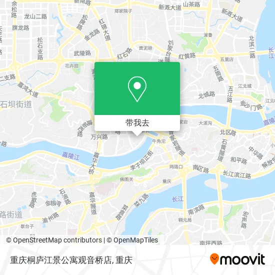 重庆桐庐江景公寓观音桥店地图