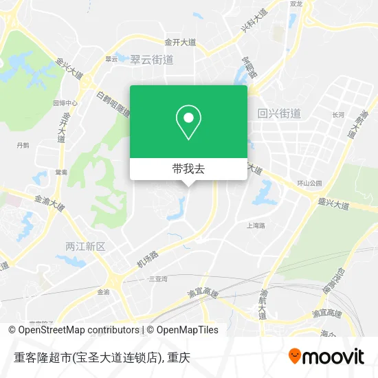 重客隆超市(宝圣大道连锁店)地图