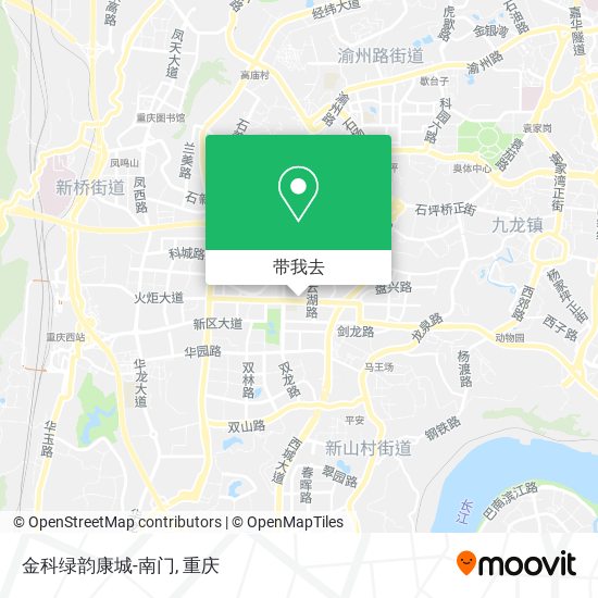 金科绿韵康城-南门地图