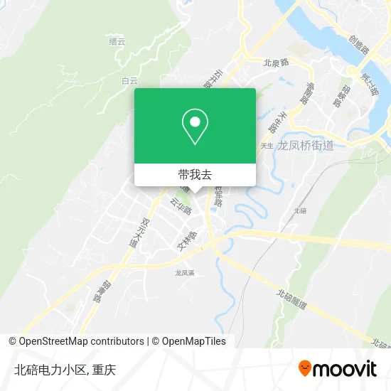 北碚电力小区地图