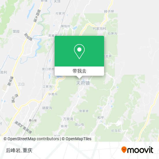 后峰岩地图