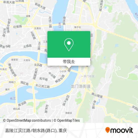 嘉陵江滨江路/朝东路(路口)地图