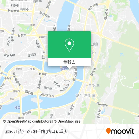 嘉陵江滨江路/朝千路(路口)地图