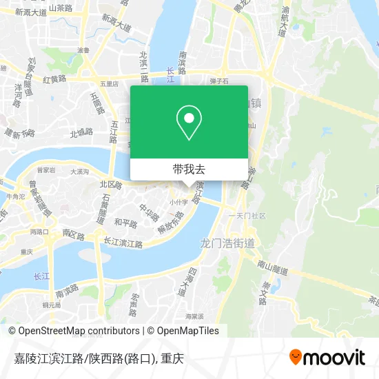 嘉陵江滨江路/陕西路(路口)地图