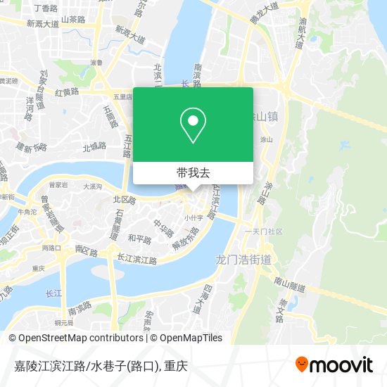 嘉陵江滨江路/水巷子(路口)地图