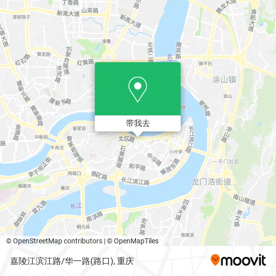 嘉陵江滨江路/华一路(路口)地图