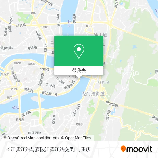 长江滨江路与嘉陵江滨江路交叉口地图