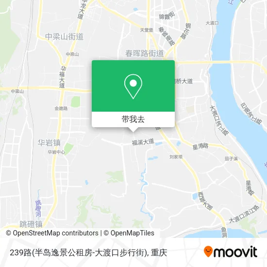 239路(半岛逸景公租房-大渡口步行街)地图