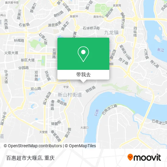 百惠超市大堰店地图
