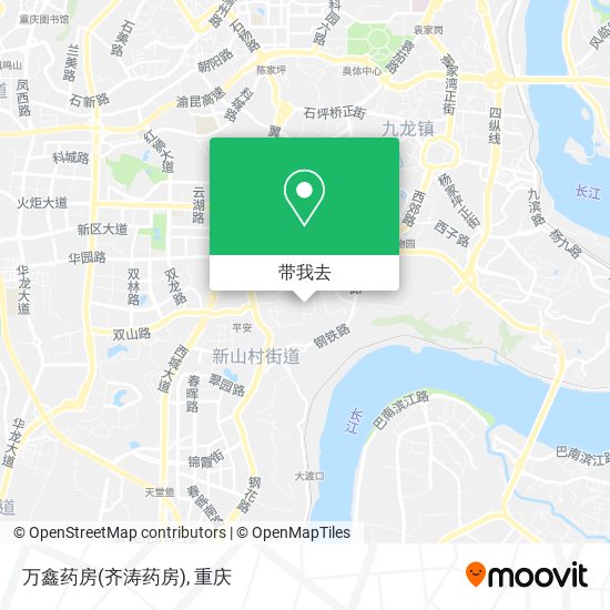 万鑫药房(齐涛药房)地图