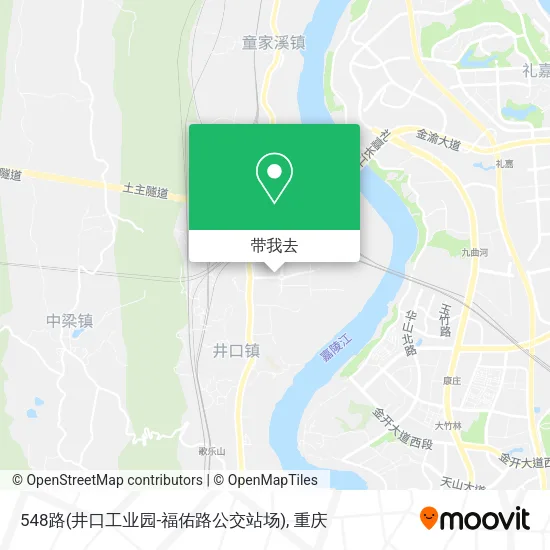 548路(井口工业园-福佑路公交站场)地图