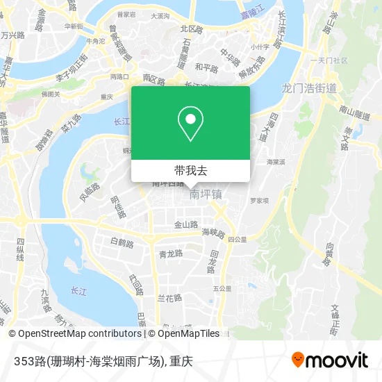 353路(珊瑚村-海棠烟雨广场)地图