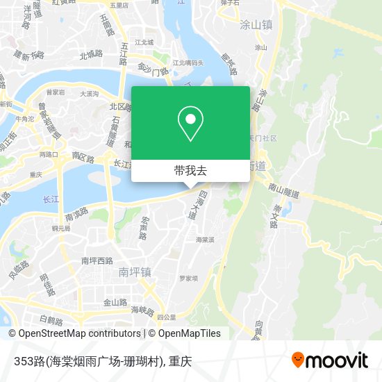 353路(海棠烟雨广场-珊瑚村)地图