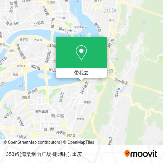 353路(海棠烟雨广场-珊瑚村)地图