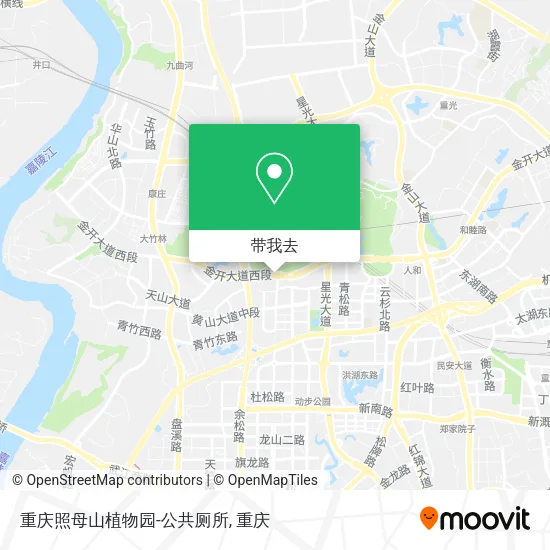 重庆照母山植物园-公共厕所地图