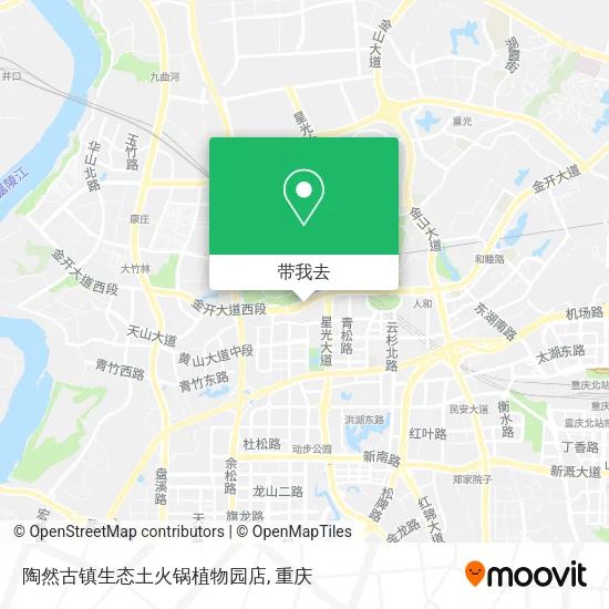 陶然古镇生态土火锅植物园店地图