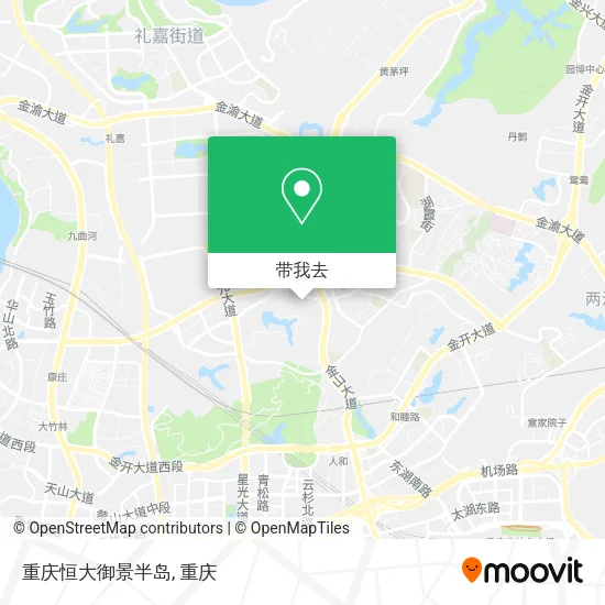 重庆恒大御景半岛地图