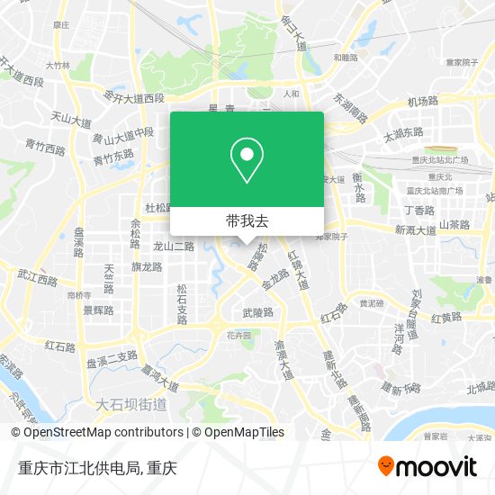 重庆市江北供电局地图