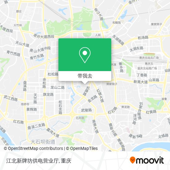 江北新牌坊供电营业厅地图