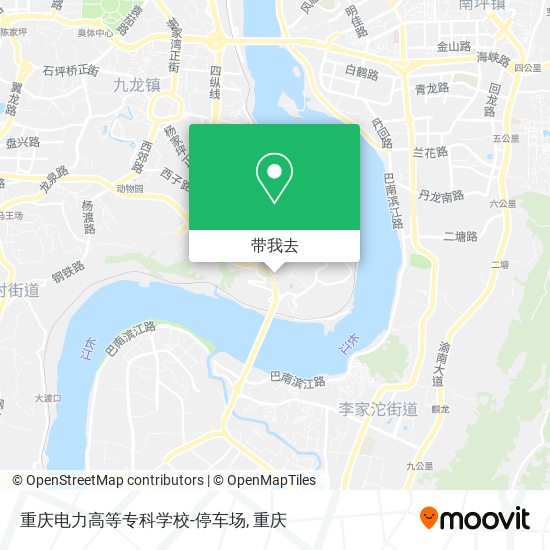 重庆电力高等专科学校-停车场地图