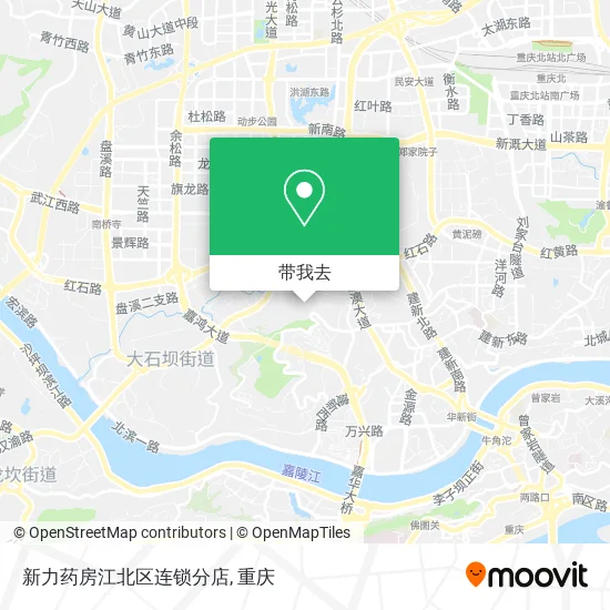 新力药房江北区连锁分店地图