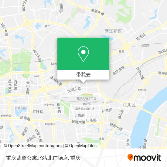 重庆蓝馨公寓北站北广场店地图