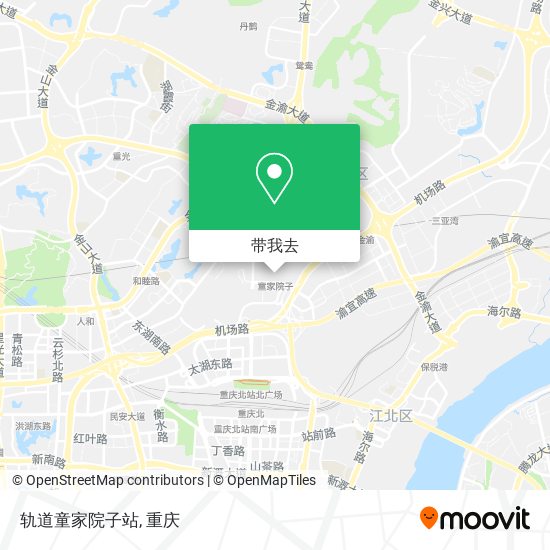 轨道童家院子站地图