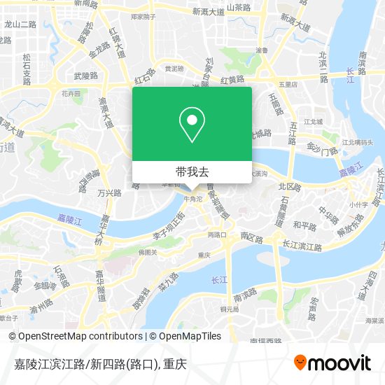 嘉陵江滨江路/新四路(路口)地图