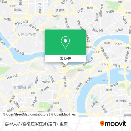 嘉华大桥/嘉陵江滨江路(路口)地图