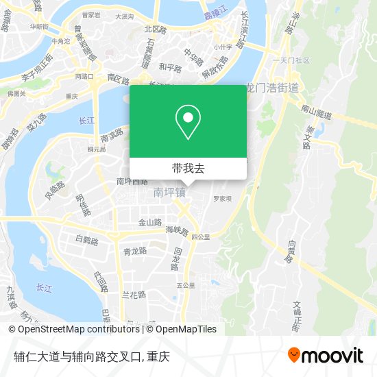 辅仁大道与辅向路交叉口地图