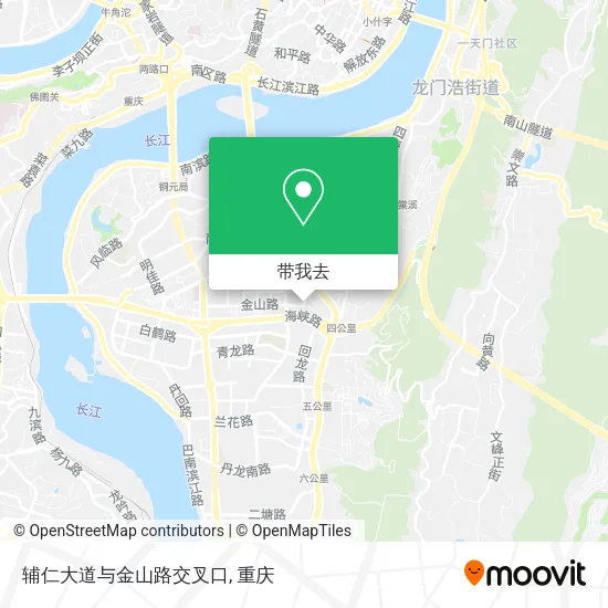 辅仁大道与金山路交叉口地图