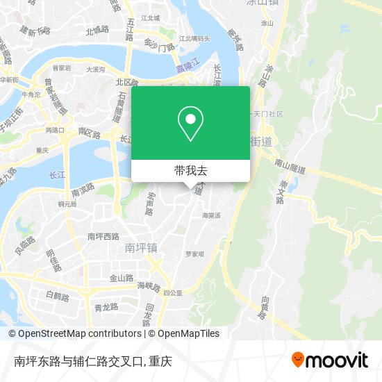 南坪东路与辅仁路交叉口地图