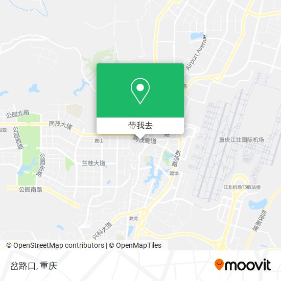 岔路口地图
