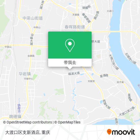 大渡口区支新酒店地图