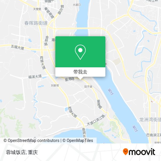 蓉城饭店地图