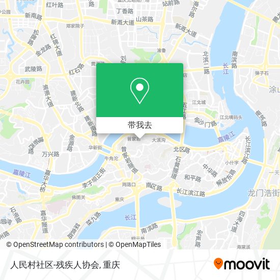 人民村社区-残疾人协会地图