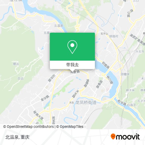 北温泉地图