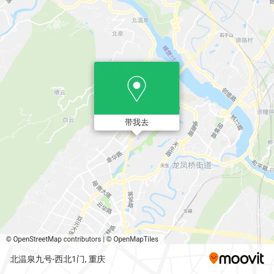 北温泉九号-西北1门地图