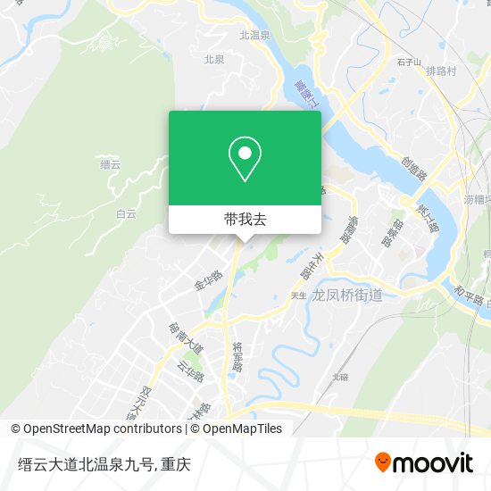 缙云大道北温泉九号地图