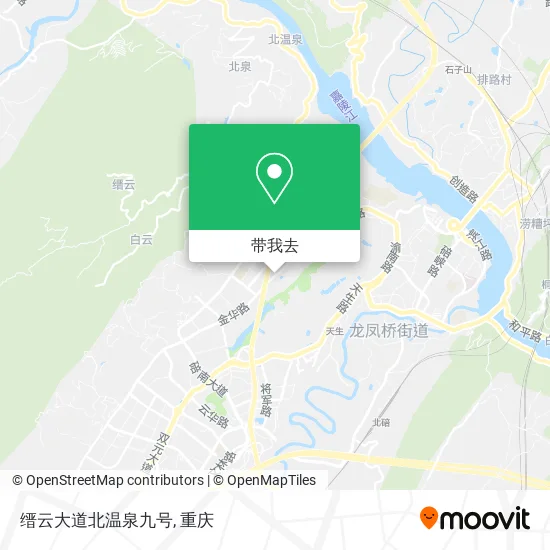 缙云大道北温泉九号地图