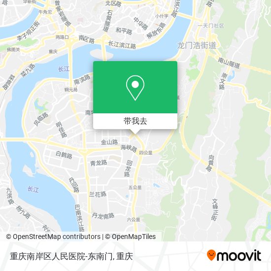 重庆南岸区人民医院-东南门地图
