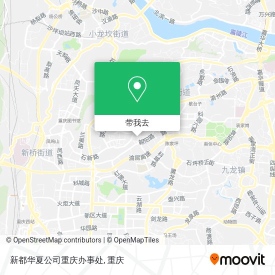 新都华夏公司重庆办事处地图