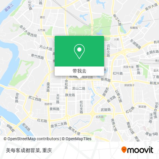 美每客成都冒菜地图