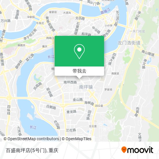 百盛南坪店(5号门)地图